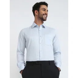 Raymond Pure CottonContemporary Fit Cutaway Collar Formal Shirt-picture-10