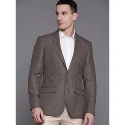Raymond Self-Checked Slim Fit Single-Breasted Formal Blazer-picture-21