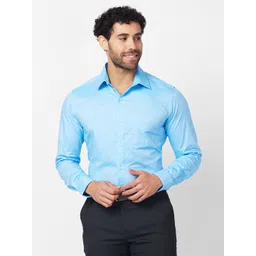 Raymond Self Design Slim Fit Pure Cotton Formal Shirt-picture-39