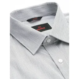 Raymond Self-Striped Slim Fit Pure Cotton Formal Shirt image 2