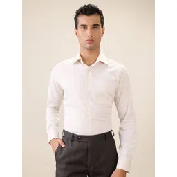 Raymond Slim Fit Cutaway Collar Pure Cotton Formal Shirt-picture-40