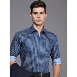 Raymond Slim Fit Pure Cotton Printed Formal Shirt-picture-41