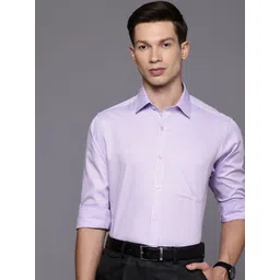 Raymond Slim Fit Textured Pure Cotton Formal Shirt-picture-16