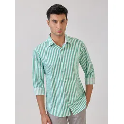 Raymond Striped Slim-Fit Cutaway Collar Formal Shirt-picture-19