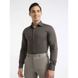 Raymond Structure Pattern Printed Contemporary Fit Cutaway Collar Formal Shirt-picture-10