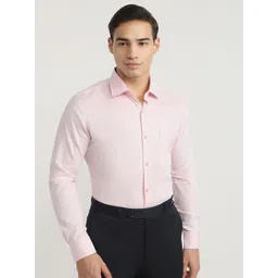 Raymond Structure Pattern Printed Contemporary Fit Cutaway Collar Formal Shirt image 1