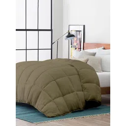 RAZZAI Beige Microfiber Mild Winter 210 GSM Single Bed Comforter-picture-36