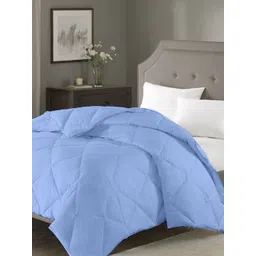 RAZZAI Blue Microfiber AC Room 150 GSM Double Bed Comforter-picture-15