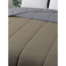 RAZZAI Brown & Grey Microfiber Mild Winter 210 GSM Double Bed Comforter image 4