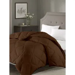 RAZZAI Brown Geometric Microfiber AC Room 150 GSM Double Bed Comforter-picture-15