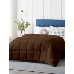 RAZZAI Brown Microfiber Mild Winter 210 GSM Double Bed Comforter-picture-35