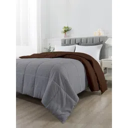 RAZZAI Coffee Brown Microfiber Mild Winter 210 GSM Double Bed Comforter-picture-19