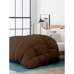 RAZZAI Coffee Brown Microfiber Mild Winter 210 GSM Single Bed Comforter-picture-31