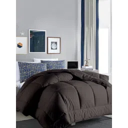 RAZZAI Grey & Brown Microfiber Mild Winter 300 GSM Single Bed Comforter-picture-18