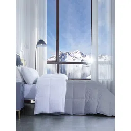 RAZZAI White & Grey Microfiber Mild Winter 300 GSM Double Bed Comforter image 5