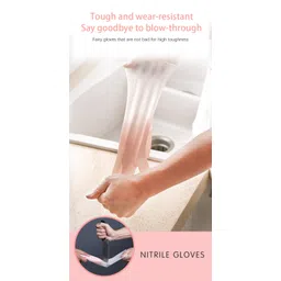 rbgiit Rubber Dishwashing Kitchen Platform Pet Care Scrubbing Cloth Glove B-37 Wet and Dry Glove image 2