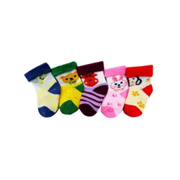 RC. ROYAL CLASS Infant Kids Pack Of 5 Assorted Cotton Ankle-Length Socks-picture-41