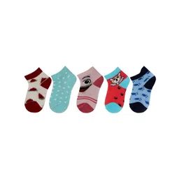 RC. ROYAL CLASS Infant Kids Pack Of 5 Pure Cotton Ankle-Length Socks-picture-38