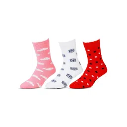 RC. ROYAL CLASS Kids Pack Of 3 Patterned Calf Length Socks-picture-40