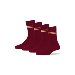 RC. ROYAL CLASS Kids Pack Of 4 Striped Cotton Calf-Length Socks-picture-54