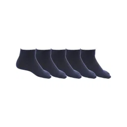 RC. ROYAL CLASS Kids Pack of 5 Navy Blue Cotton Ankle Length Socks-picture-25