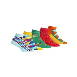 RC. ROYAL CLASS  Kids Pack of 5 Patterned Ankle Length Pure Cotton Socks-picture-22