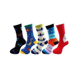 rc. royal class Kids Pack of 5 Printed Mid-Calf Length Socks-picture-10