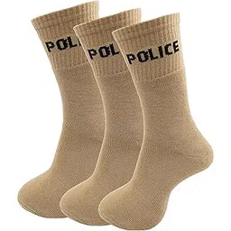 rc. royal class Men's Calf Length Solid Terry Towel Cotton Khaki Socks (Pack of 3 Pairs)(Free size)-picture-22