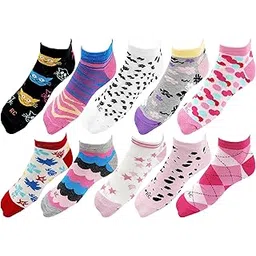 rc. royal class Women's Low Cut Ankle Cotton Socks(Pack of 10 Pair)(Free Size_Multicolored)-picture-30