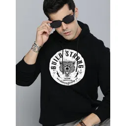 R.Code by The Roadster Life Co. Men Graphic Printed Cotton Hooded Sweatshirt-picture-30