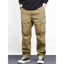 R.Code by The Roadster Life Co. Men High-Rise Regular Fit Cotton Trousers-picture-22