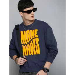 R.Code by The Roadster Life Co. Men Oversized Printed Sweatshirt-picture-10