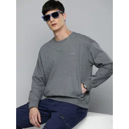 R.Code by The Roadster Life Co. Men Oversized Sweatshirt-picture-29