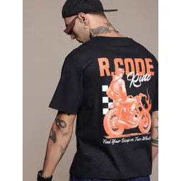 R.Code by The Roadster Life Co. Men Printed Relaxed Fit T-shirt-picture-28