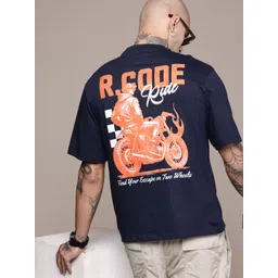 R.Code by The Roadster Life Co. Men Printed Relaxed Fit T-shirt-picture-13