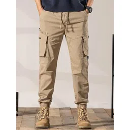 R.Code by The Roadster Life Co. Men Regular Fit High Rise Cotton Cargo Trousers-picture-20