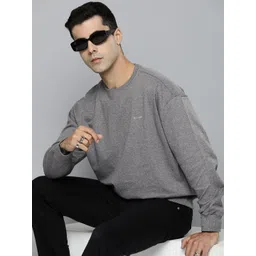 R.Code by The Roadster Life Co. Men Solid Sweatshirt-picture-30