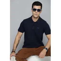 r.code by the roadster life co. R.Code by The Roadster Lifestyle Co. Men Regular Fit Pack Of 2 Solid Polo Cotton T-shirts-picture-21