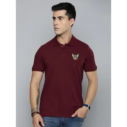 r.code by the roadster life co. R.Code by The Roadster Lifestyle Co. Men Regular Fit Solid Polo Collar Cotton T-shirt-picture-10