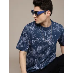 R.Code by The Roadster Life Co. Tie and Dye Printed Relaxed Fit T-shirt-picture-33