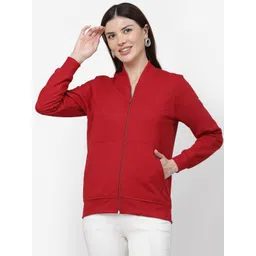 R.Code by The Roadster Life Co. Women Full Sleeve Zipper Open Front Jacket-picture-32