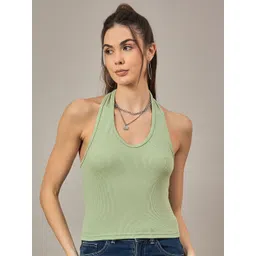 R.Code by The Roadster Life Co. Women Halter Neck Tank Top-picture-37