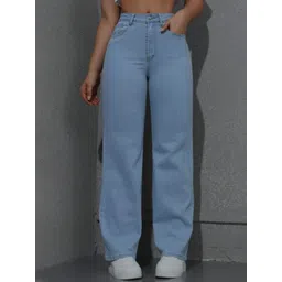 R.Code by The Roadster Life Co. Women Relaxed Fit High-Rise Light Fade Stretchable Jeans-picture-36