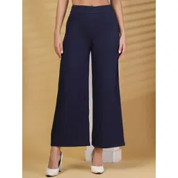 R.Code by The Roadster Life Co. Women Relaxed High-Rise Trousers-picture-34