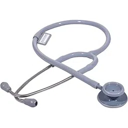 RCSP Stethoscope for Doctors and Medical students/nurses staff Acoustic Plastic Chest Piece (White tone matt grey) Clear Sound Lightweight Stethoscope-picture-10
