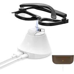 RCstyle HiBloks Magnetic Charging Station for Ray-Ban Meta Wayfarer/Skyler Accessories, Fast Charging Dock with LED Indicator for Smart Glasses & Glasses Case (White)-picture-11