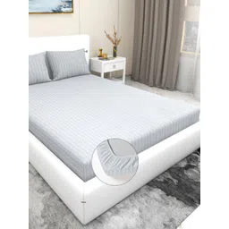 RD TREND Grey 210 TC King Bedsheet with 2 Pillow Covers-picture-18