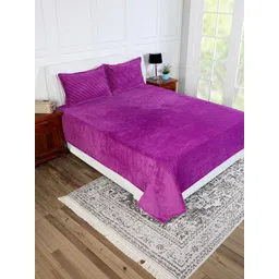 RD TREND Pink Striped 300 TC King Bedsheet with 2 Pillow Covers-picture-31