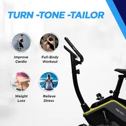 reach B400 Magnetic Exercise Cycle| Stationary Upright Gym Fitness Bike 8 Kg Flywheel Upright Stationary Exercise Bike image 5