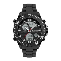 REACTION KENNETH COLE Men Black Patterned Dial & Black Bracelet Style Straps Analogue and Digital Watch-picture-19